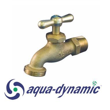Aqua-Dynamic Hose Bibb Multi-Turn Tee Handle MGH x Copper & MPT (Male Pipe Thread) 